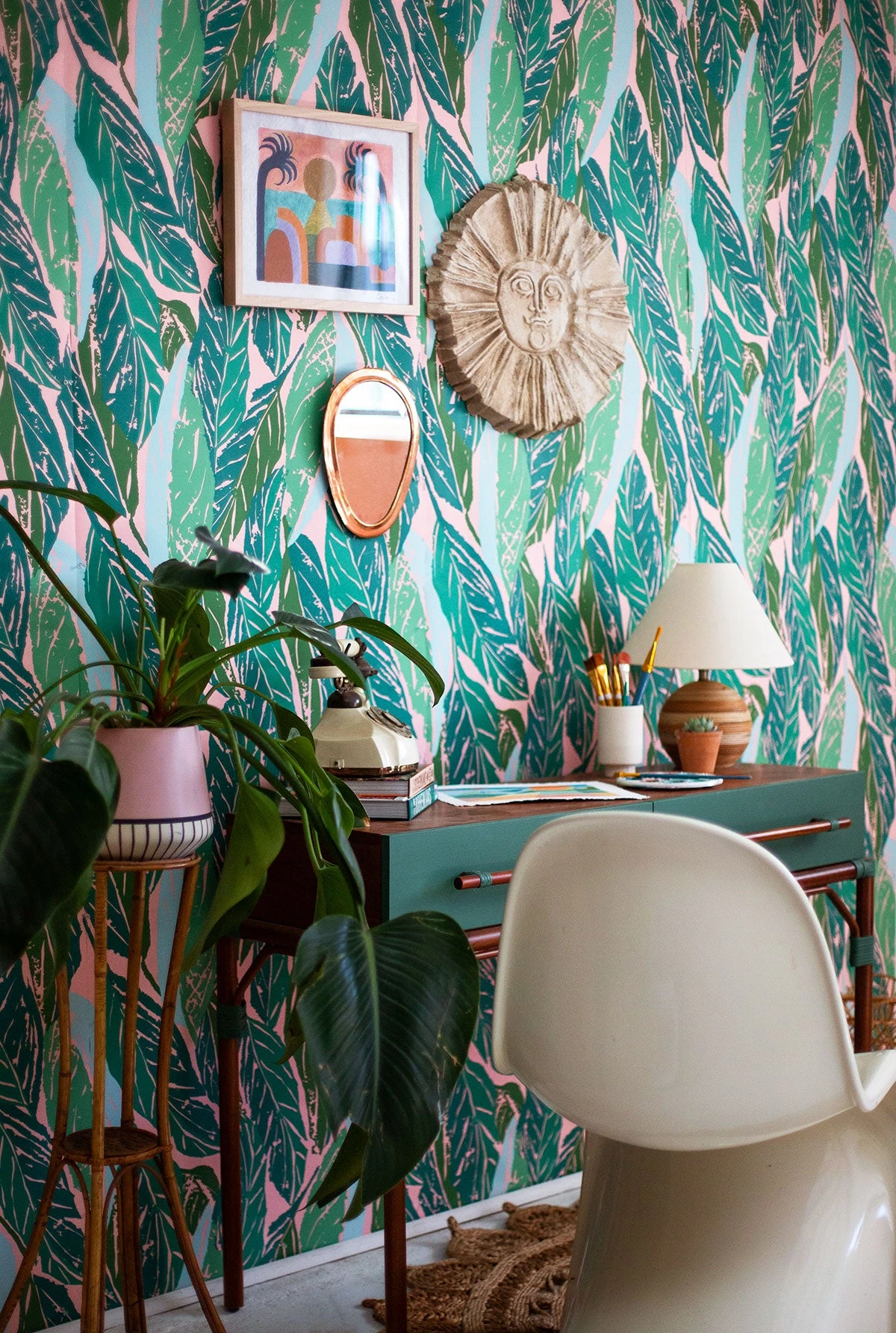 Jungalow Nana Wallpaper In Pink By Justina Blakeney® - Surestrip 7 Jungalow Nana Wallpaper In Pink By Justina Blakeney® - Surestrip