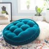 Surya Teal Cotton Velvet Floor Pillow All Pillows 2 Surya Teal Cotton Velvet Floor Pillow All Pillows