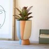 Kalalou Planters Tall Triple Stripe Planter