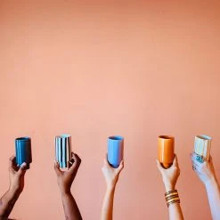 Jungalow® New Kaya Striped Ceramic Cups By Justina Blakeney™ 17 Jungalow® New Kaya Striped Ceramic Cups By Justina Blakeney™