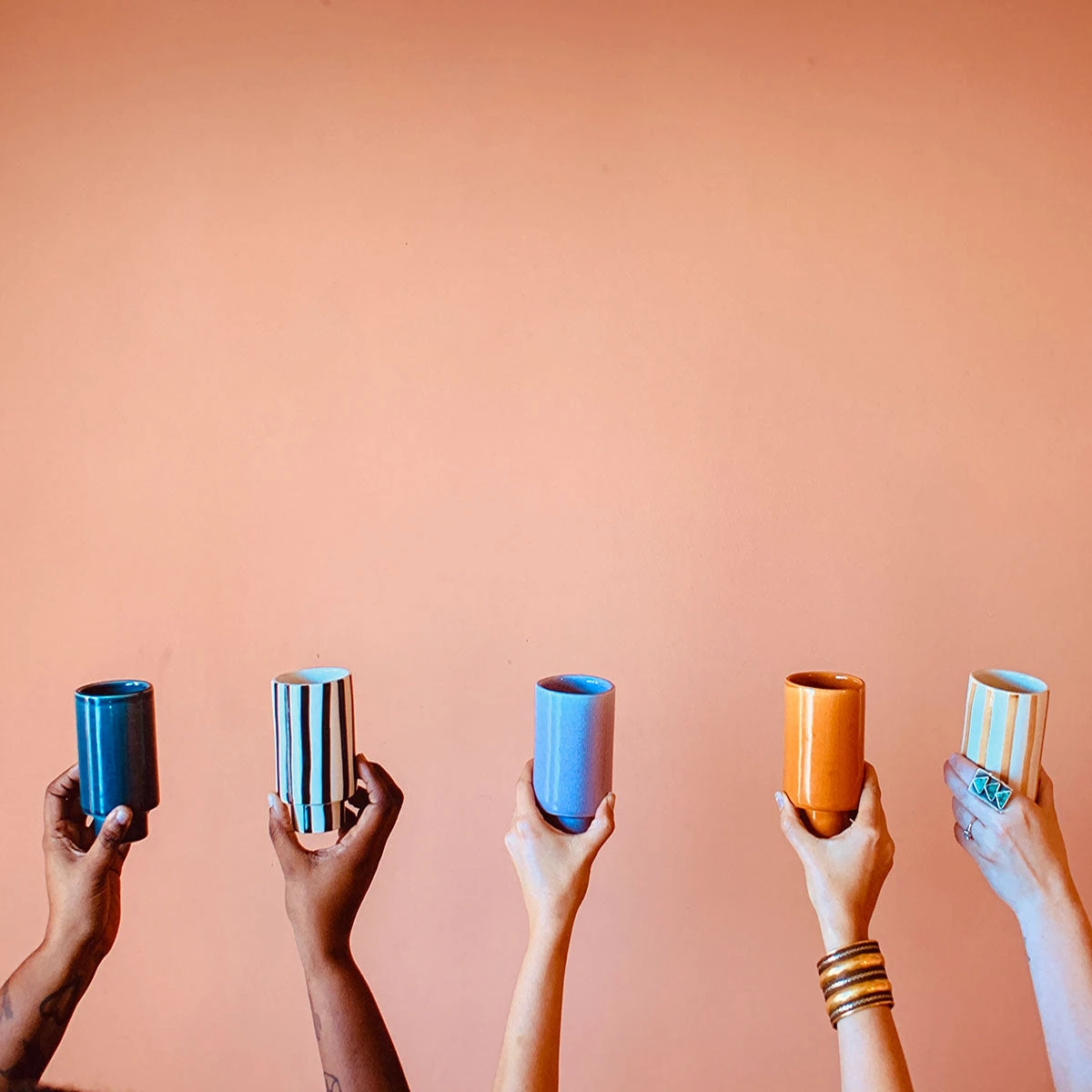 Jungalow® New Kaya Striped Ceramic Cups By Justina Blakeney™ 7 Jungalow® New Kaya Striped Ceramic Cups By Justina Blakeney™