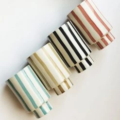 Jungalow® New Kaya Striped Ceramic Cups By Justina Blakeney™ 16 Jungalow® New Kaya Striped Ceramic Cups By Justina Blakeney™