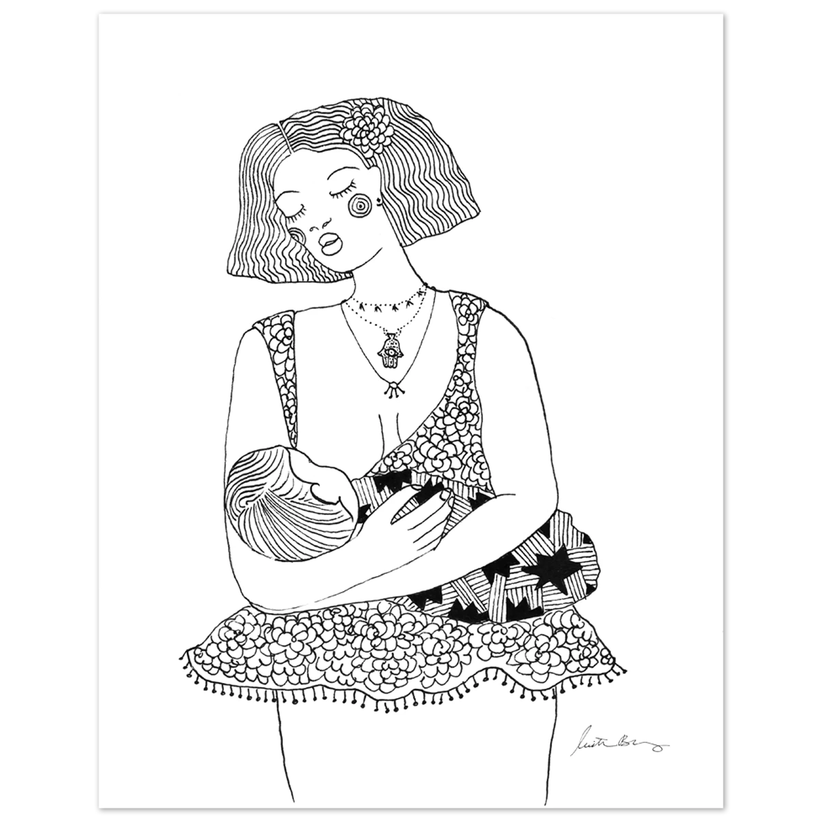 Justina Blakeney® All Gifts New Mama Art Print By Justina Blakeney™ 5 Justina Blakeney® All Gifts New Mama Art Print By Justina Blakeney™