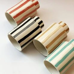 Jungalow® New Kaya Striped Ceramic Cups By Justina Blakeney™ 15 Jungalow® New Kaya Striped Ceramic Cups By Justina Blakeney™