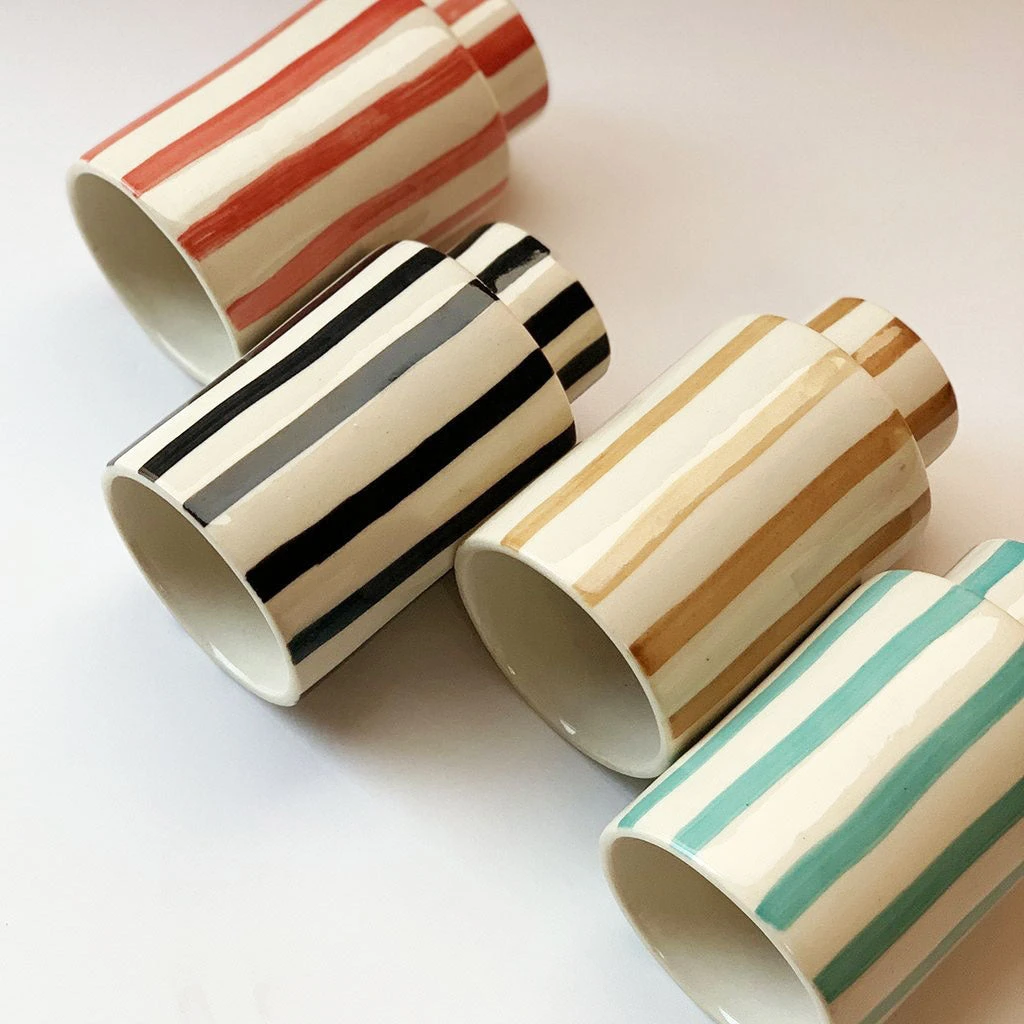 Jungalow® New Kaya Striped Ceramic Cups By Justina Blakeney™ 5 Jungalow® New Kaya Striped Ceramic Cups By Justina Blakeney™