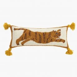 Peking Tigress Pom Pom Hook Pillow By Jungalow®