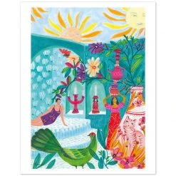 Hammam Art Print By Roeqiya Fris Gifts $100-$250 7 Hammam Art Print By Roeqiya Fris Gifts $100-$250