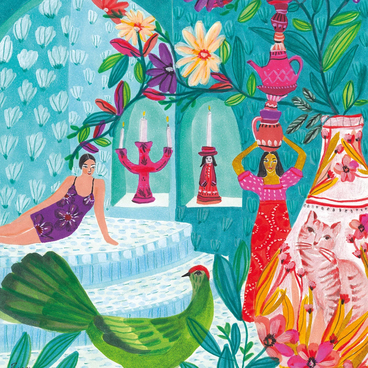 Hammam Art Print By Roeqiya Fris Gifts $100-$250 3 Hammam Art Print By Roeqiya Fris Gifts $100-$250