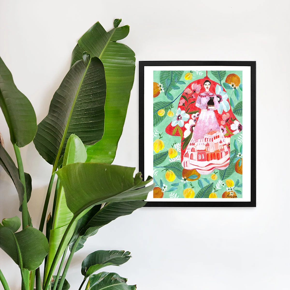 Hamsa Art Print By Roeqiya Fris 4 Hamsa Art Print By Roeqiya Fris