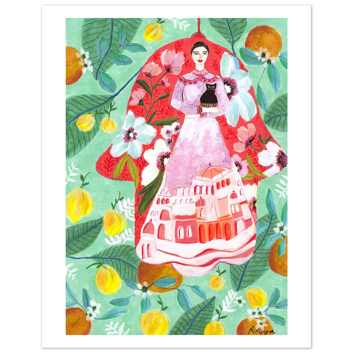 Hamsa Art Print By Roeqiya Fris 5 Hamsa Art Print By Roeqiya Fris