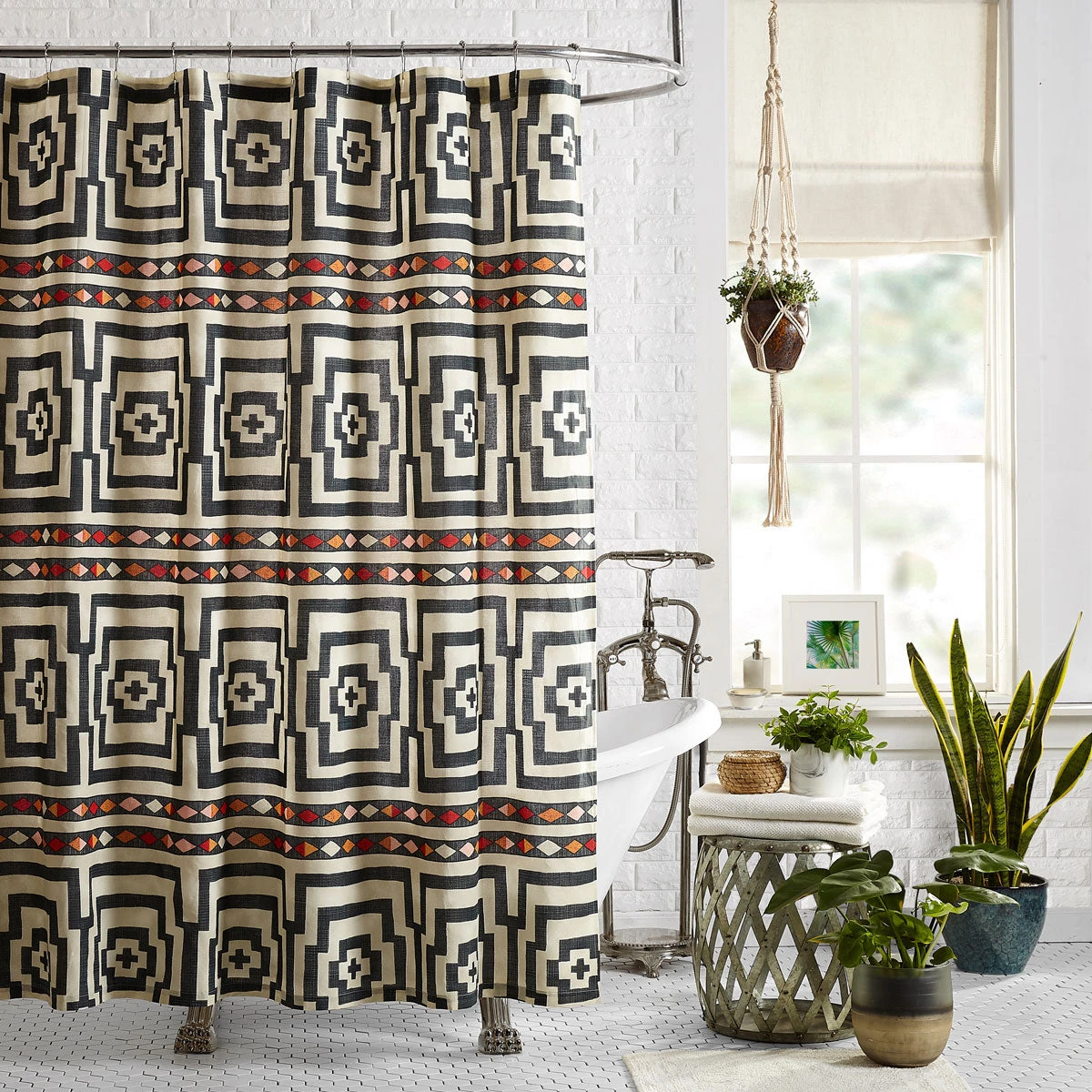 Peking Hypnotic Shower Curtain By Jungalow™ 4 Peking Hypnotic Shower Curtain By Jungalow™