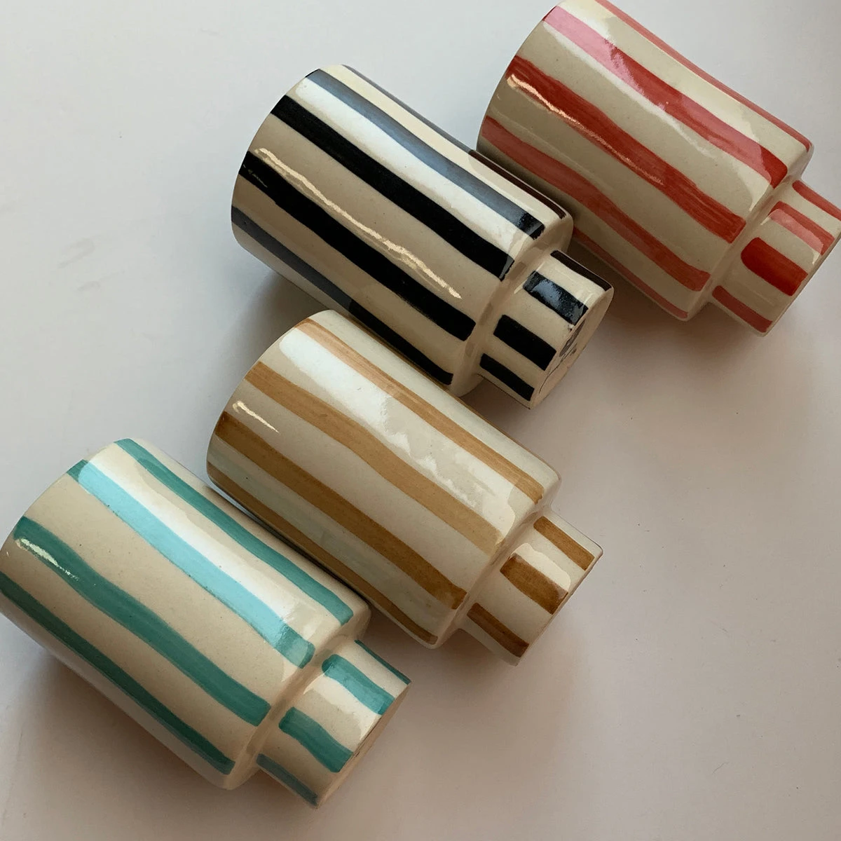Jungalow® New Kaya Striped Ceramic Cups By Justina Blakeney™ 3 Jungalow® New Kaya Striped Ceramic Cups By Justina Blakeney™