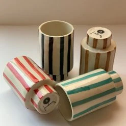 Jungalow® New Kaya Striped Ceramic Cups By Justina Blakeney™ 18 Jungalow® New Kaya Striped Ceramic Cups By Justina Blakeney™