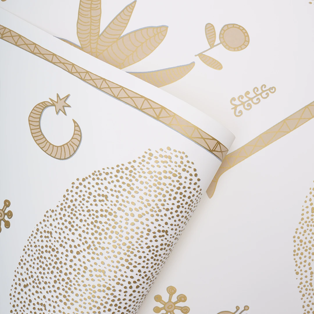 Jungalow® Cosmic Desert Wallpaper In Gold By Justina Blakeney® - Sure Strip New 5 Jungalow® Cosmic Desert Wallpaper In Gold By Justina Blakeney® - Sure Strip New