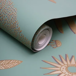 Jungalow® Cosmic Desert Wallpaper In Green By Justina Blakeney® - Paste The Sheet