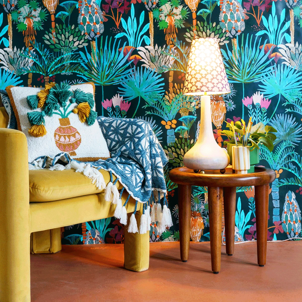 Jungalow® All Lighting Eytan Table Lamp Base In Grey Wash By Like A Lion™ 3 Jungalow® All Lighting Eytan Table Lamp Base In Grey Wash By Like A Lion™