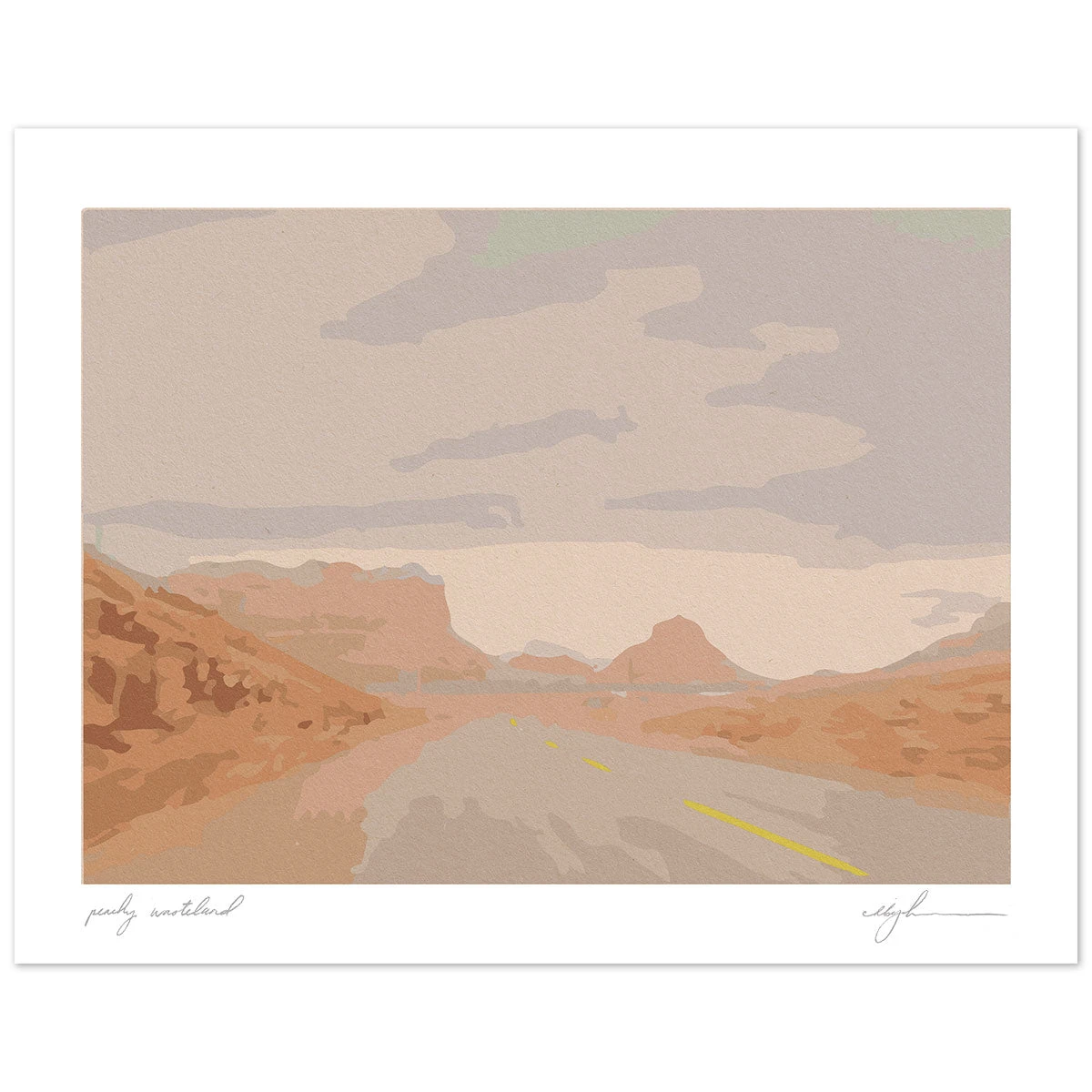 Peachy Wasteland Art Print By Chloe Purpero Johnson 6 Peachy Wasteland Art Print By Chloe Purpero Johnson