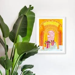 Yellow Arch Art Print By Roeqiya Fris Gifts $100-$250