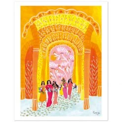 Yellow Arch Art Print By Roeqiya Fris Gifts $100-$250