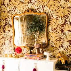 Jungalow Aja Wallpaper In Aubergine By Justina Blakeney®
