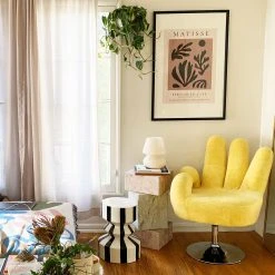 Jungalow® All Stools, Poufs + Side Tables Black Stripe Mali Zig Zag Stool By Justina Blakeney™