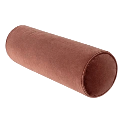 Surya Cotton Velvet Bolster Pillow In Brick All Pillows