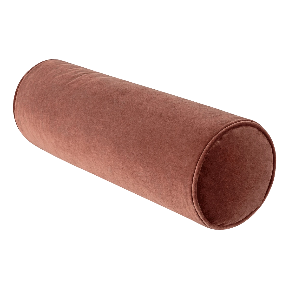 Surya Cotton Velvet Bolster Pillow In Brick All Pillows 3 Surya Cotton Velvet Bolster Pillow In Brick All Pillows