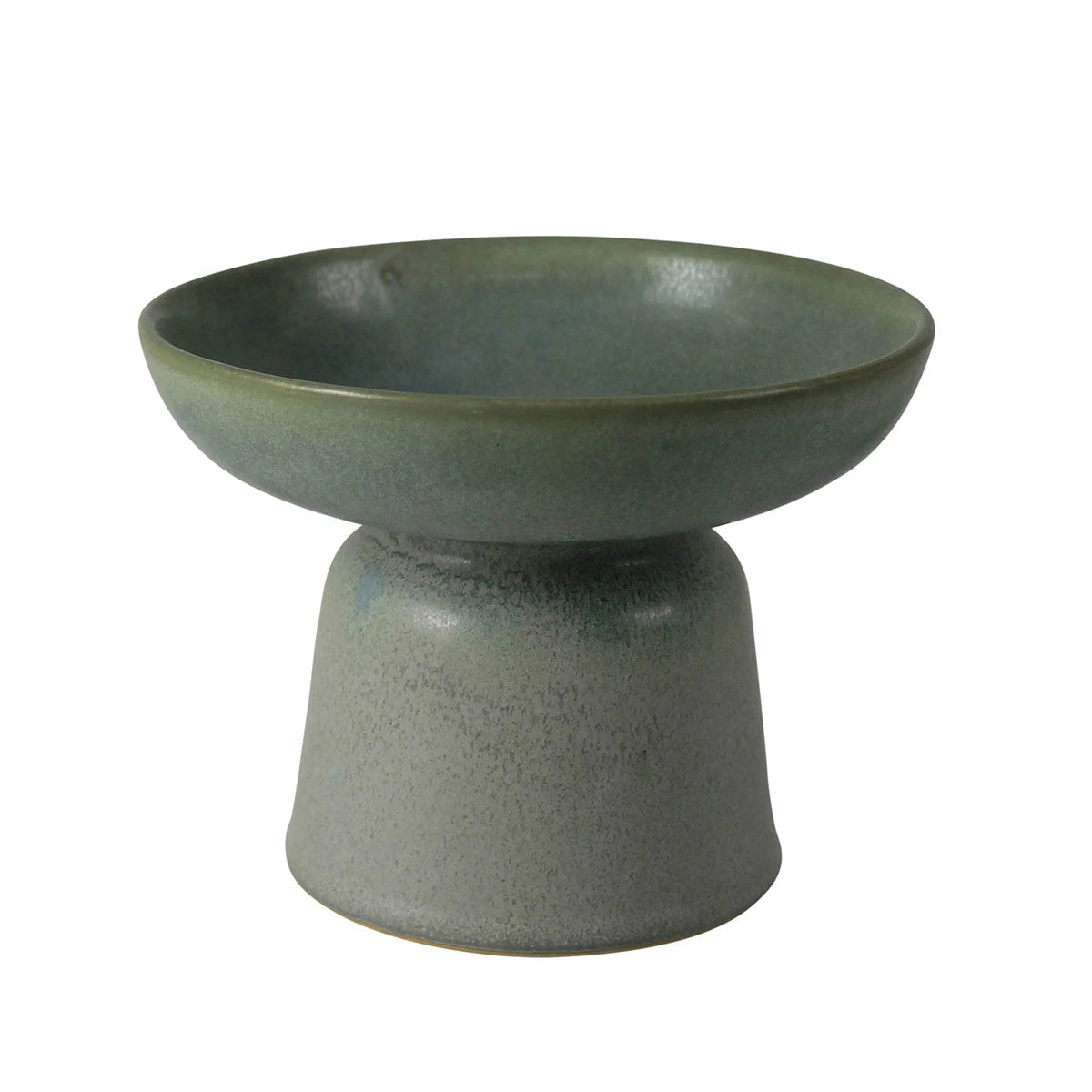 HomArt Sage Pedestal Ceramic Bowl 3 HomArt Sage Pedestal Ceramic Bowl
