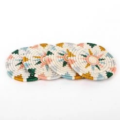 AAA Metallic Floret Coasters Tabletop + Kitchen