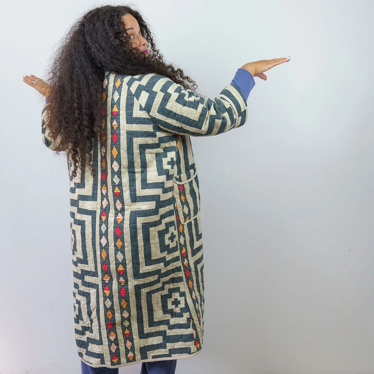 Peking Coats/Robes Hypnotic Quilted Coat By Jungalow® 4 Peking Coats/Robes Hypnotic Quilted Coat By Jungalow®