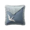 Loloi Rugs Beaded Fringe Egret Pillow By Justina Blakeney® X Loloi All Pillows