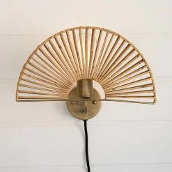 Kalalou Fan Wall Sconce Lamp