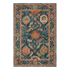 Loloi Rugs All Rugs Floral Blue Rug