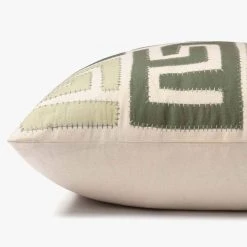 Loloi Rugs Green Stitched Zag Pillow By Justina Blakeney® X Loloi 6 Loloi Rugs Green Stitched Zag Pillow By Justina Blakeney® X Loloi