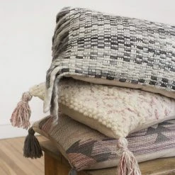 Loloi Rugs Grey Woven Pillow By Justina Blakeney® X Loloi