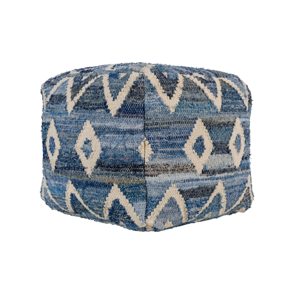 Surya Indigo Stitched Pouf All Stools, Poufs + Side Tables 5 Surya Indigo Stitched Pouf All Stools, Poufs + Side Tables