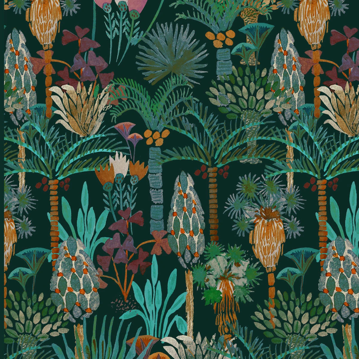 Jungalow® Phoenix Wallpaper In Jungle By Justina Blakeney® - Sure Strip 4 Jungalow® Phoenix Wallpaper In Jungle By Justina Blakeney® - Sure Strip