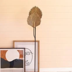 Kalalou Gold Leaf Floor Lamp All Lighting 7 Kalalou Gold Leaf Floor Lamp All Lighting