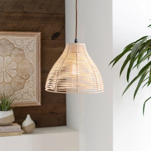 Surya Sand Rattan Lighting Pendant 3 Surya Sand Rattan Lighting Pendant