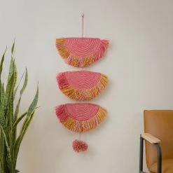 AAA Coral Sunset Raffia Wall Hanging All Décor & Mirrors