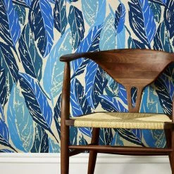 Jungalow Nana Wallpaper In Blue By Justina Blakeney® 11 Jungalow Nana Wallpaper In Blue By Justina Blakeney®