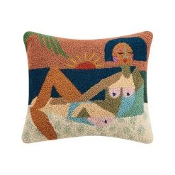 Peking Nude Beach Hook Pillow By Jungalow®