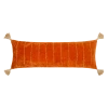 Surya New Orange Velvet Lumbar Pillow
