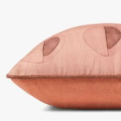 Loloi Rugs Pink Watercolor Pillow All Pillows