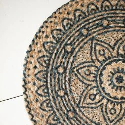 Kalalou Printed Seagrass Placemat Set Tabletop + Kitchen