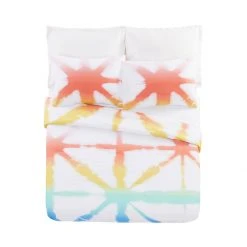 Peking Kids Rainbow Tie Dye Quilt Set By Ampersand