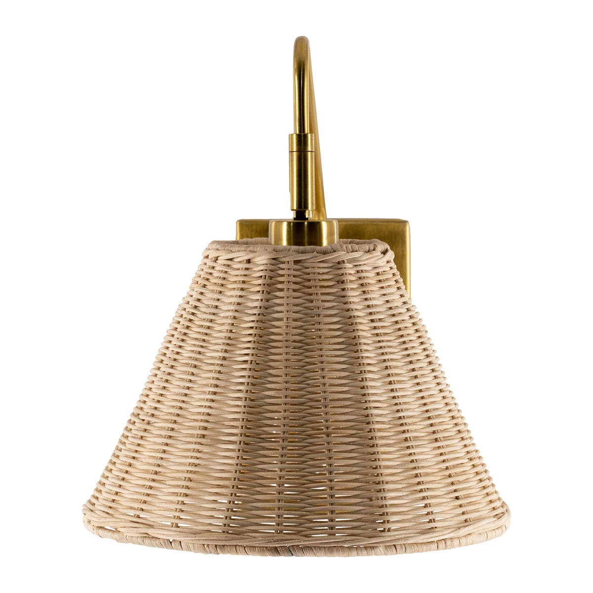 Surya All Lighting Rattan + Gold Sconce 7 Surya All Lighting Rattan + Gold Sconce