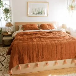 Jungalow® Sol Natural Dyed Quilt In Rust By Like A Lion™ All Décor