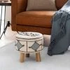 Surya Woven Diamond Stool 2 Surya Woven Diamond Stool