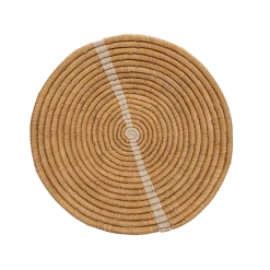 AAA New Tan Striped Basket